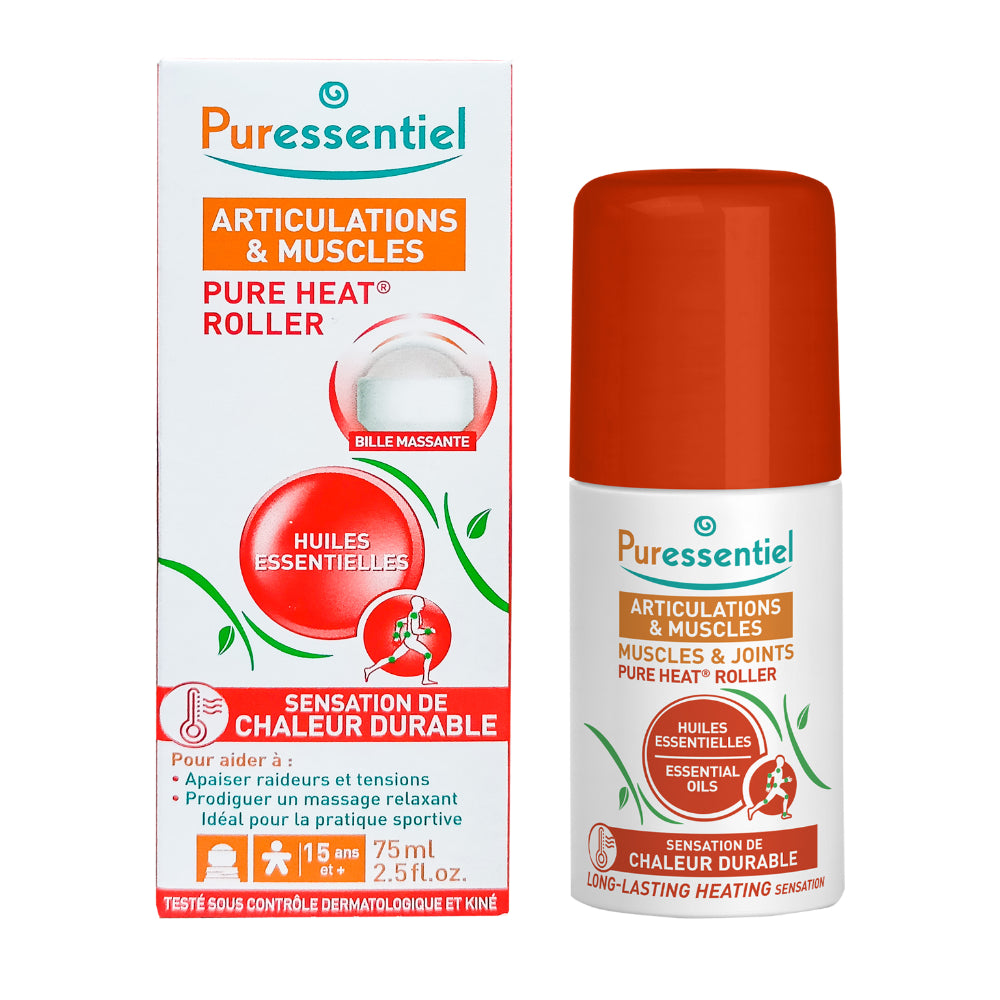 Puressentiel Joints & Muscles Pure Heat Roller with Essential Oils 75ml  - Косметика из Франции