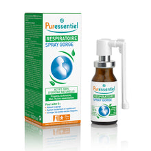 Load image into Gallery viewer, Puressentiel  Respiratory Throat Spray 15ml with box