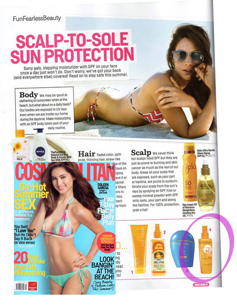 Cosmopolitan - Fun, Fearless and Beauty - Scalp-to-Sole Sun Protection