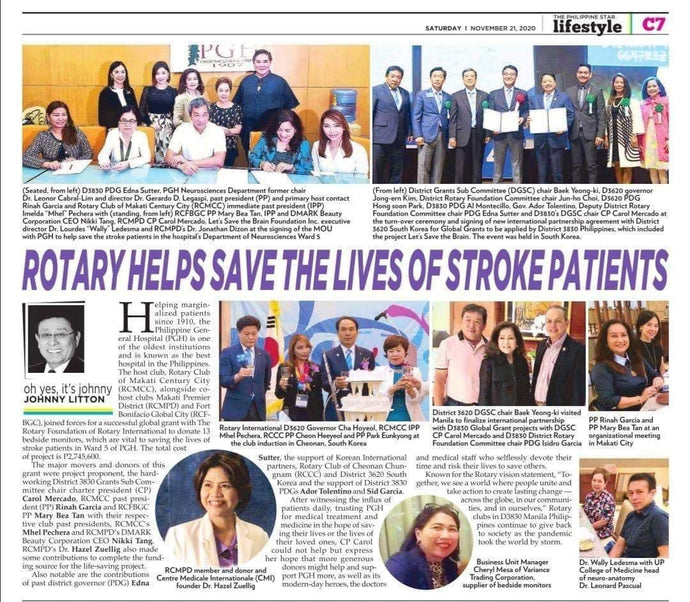 Rotary Helps Save the Lives of Stroke Patients