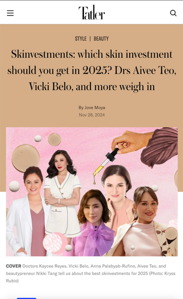 Skinvestments: which skin investment should you get in 2025? Drs Aivee Teo, Vicki Belo, and more weigh in