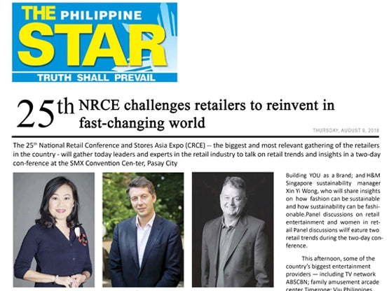 25TH NATIONAL RETAIL CONFERENCE AND STORES ASIA EXPO 2018