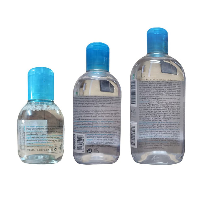 HYDRABIO H2O 100 ml 250 ml 500 ml back