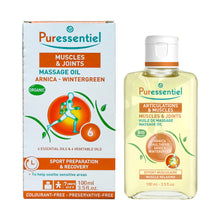 Load image into Gallery viewer, Puressentiel Muscle &amp; Joints Friction Arnica 100ml with box
