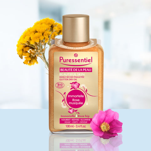 Puressentiel Organic Glitter Dry Oil 100ml lifestyle