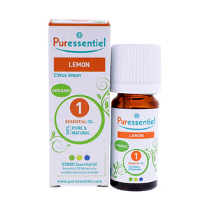 Puressentiel Organic Lemon Essential Oil 10ml with box