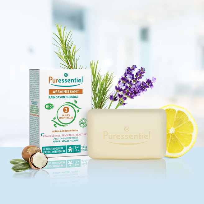 Puressentiel Purifying Extra-Rich Soap Bar 100g lifestyle